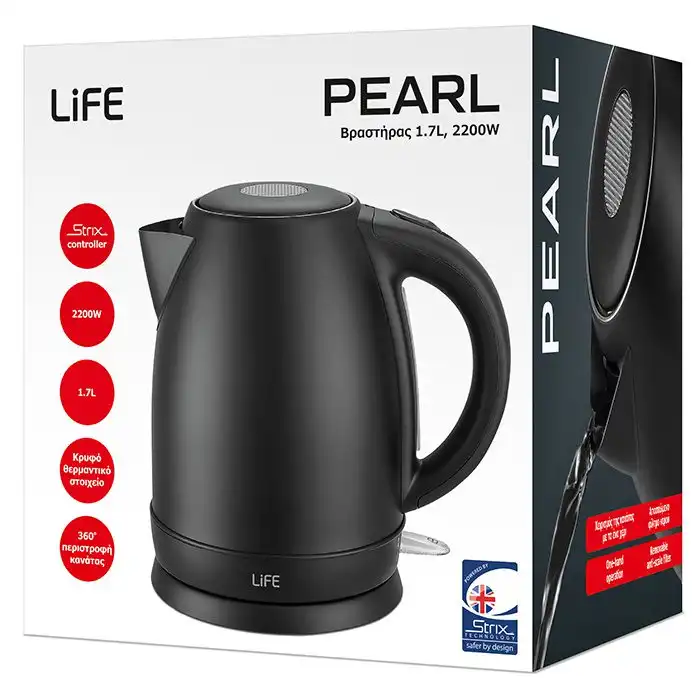 Life Pearl Βραστήρας 1.7lt 2200W Μαύρος - Image 6