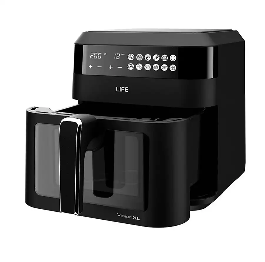 Life Vision XL Air Fryer 6.3lt Μαύρο