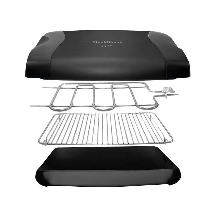 Life Steakhouse Επιτραπέζια Ηλεκτρική Ψησταριά Σχάρας 1100W - Image 3