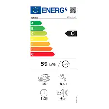 Morris Πλήρως Εντοιχιζόμενο Πλυντήριο Πιάτων για 10 Σερβίτσια Π44.8xY81.5εκ. AFI-45102 - Image 4