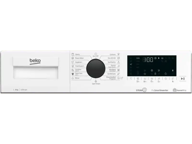 Beko WUE8626XBWS Πλυντήριο Ρούχων 8kg 1200 Στροφών - Image 2