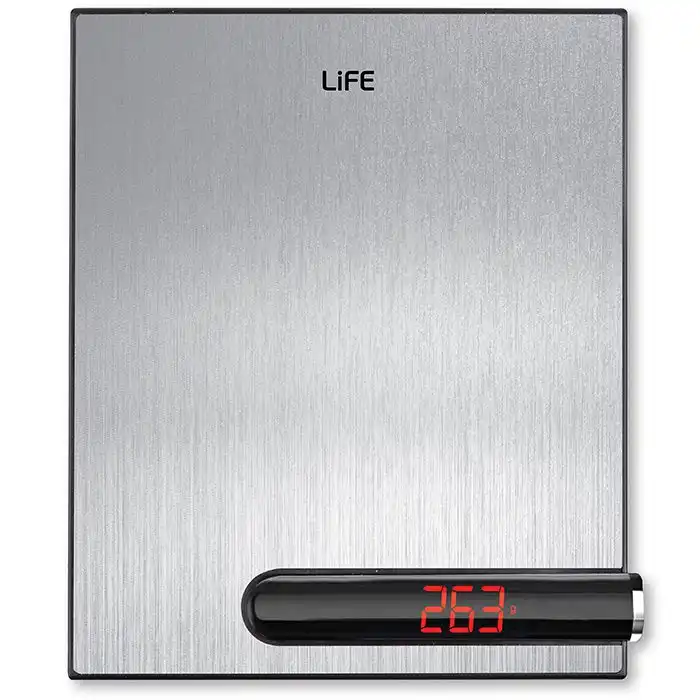 Life KSC-001 Ψηφιακή Ζυγαριά Κουζίνας 2gr/5kg Inox