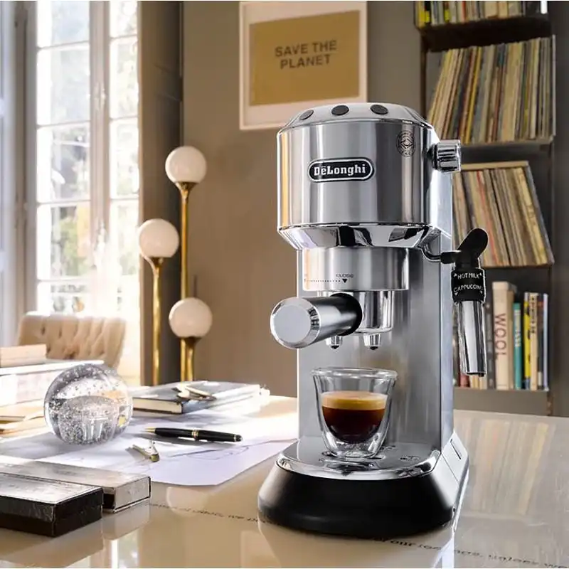 De'Longhi Dedica Pump Metal 1300W Πίεσης 15bar Ασημί - Image 3