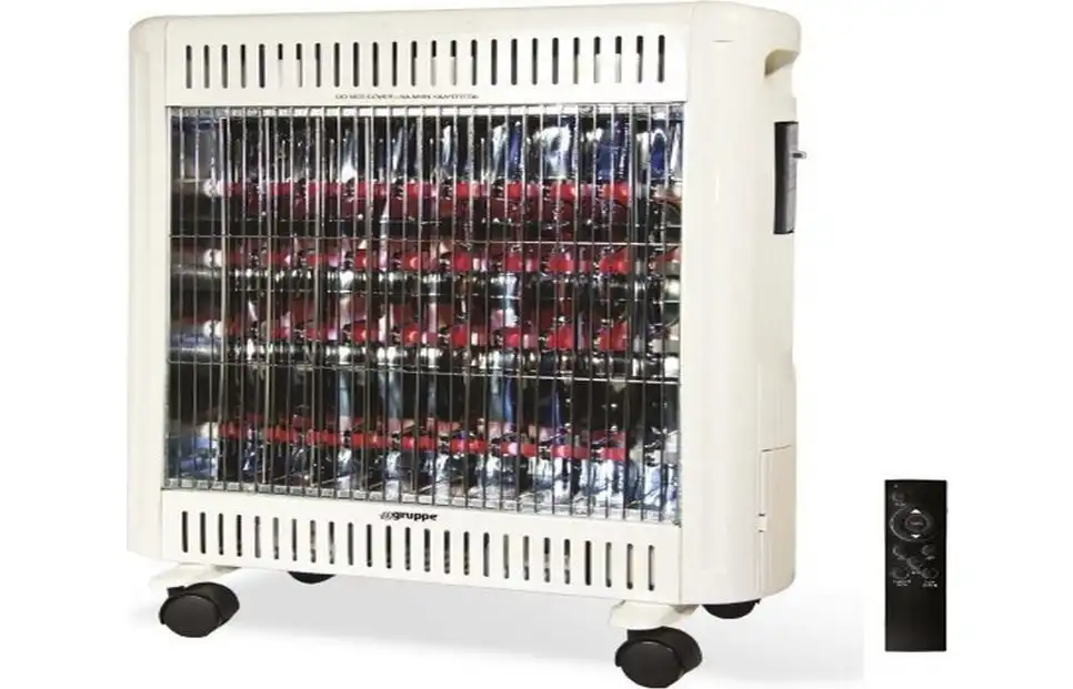 Gruppe NDS-24A Σόμπα Χαλαζία με Θερμοστάτη 2400W White