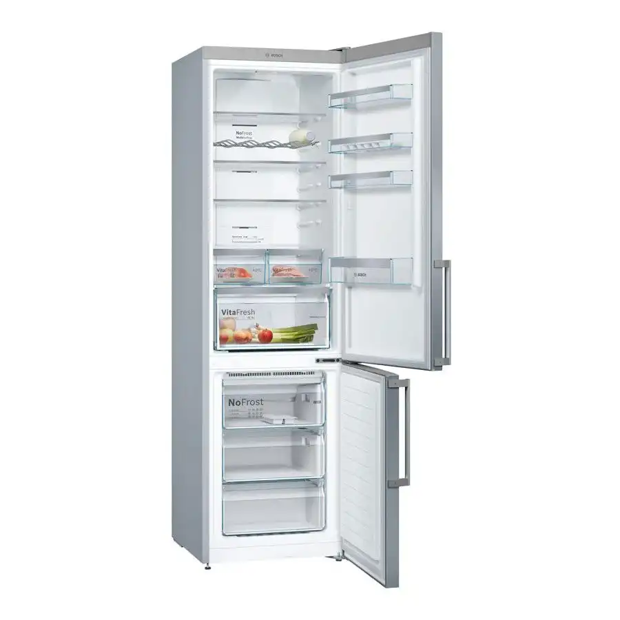 Bosch KGN397LEQ Ψυγειοκαταψύκτης 368lt Total NoFrost Υ203xΠ60xΒ66εκ. Inox - Image 2