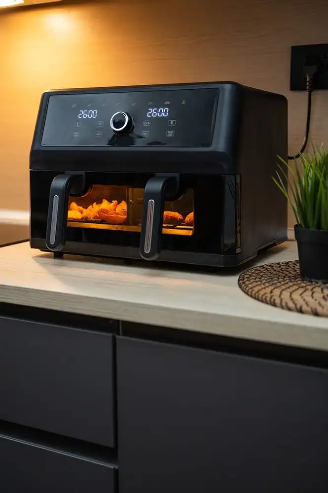 Morris MAF-1106 Air Fryer με Διπλό Αποσπώμενο Κάδο 10.4lt Μαύρο - Image 2