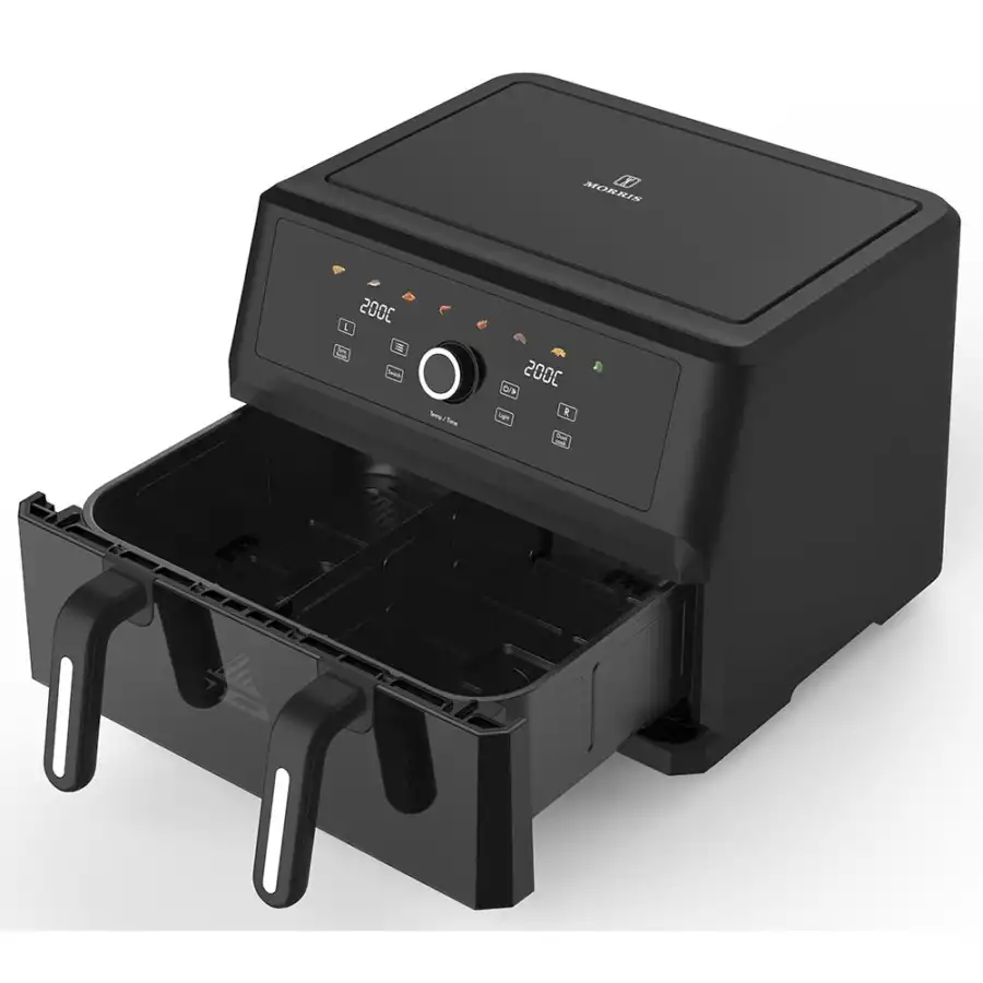 Morris MAF-1106 Air Fryer με Διπλό Αποσπώμενο Κάδο 10.4lt Μαύρο - Image 3