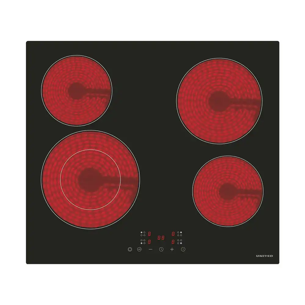 United UBH-60464 Κεραμική Εστία Αυτόνομη με Λειτουργία Κλειδώματος 59x52εκ.
