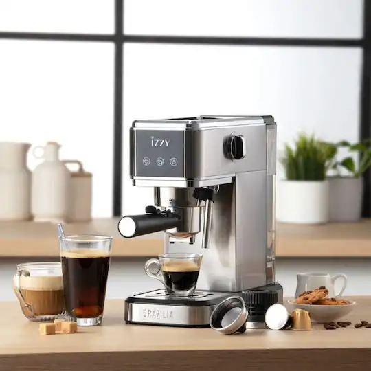 Izzy IZ-6015 Αυτόματη Μηχανή Espresso 1350W 20bar - Image 3