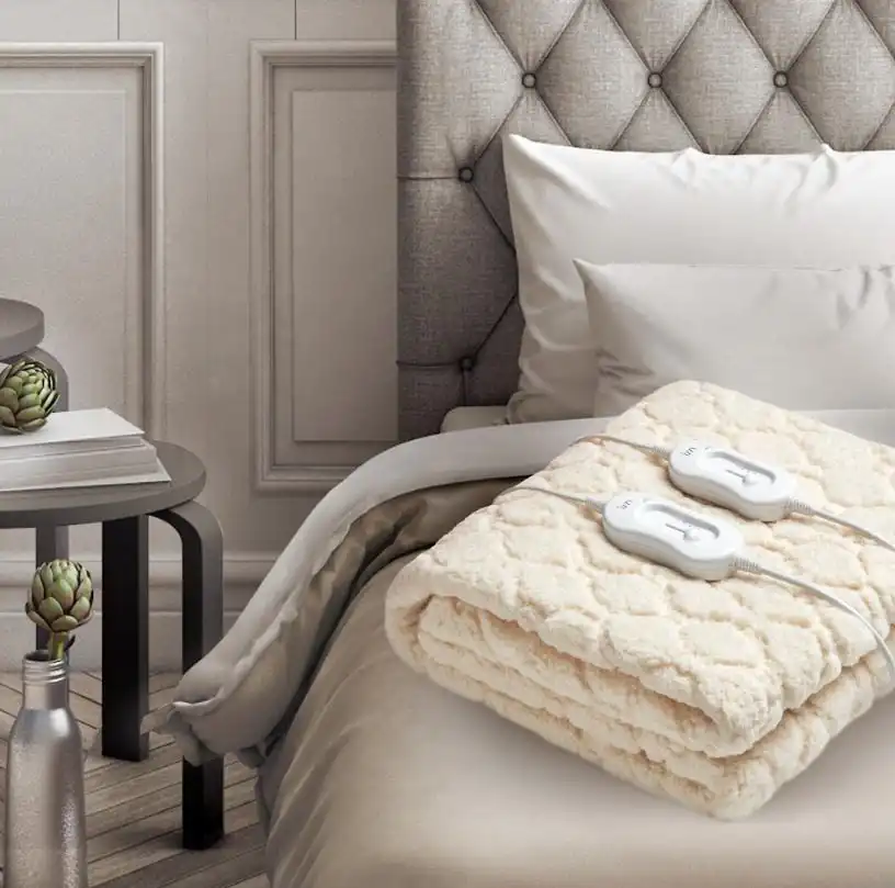 Izzy IZ-9021 Διπλό Ηλεκτρικό Υπόστρωμα Πλενόμενο Μπεζ 120W 160x140εκ. - Image 2