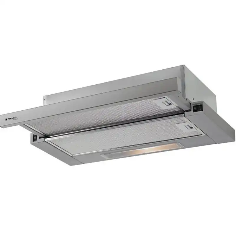 Pyramis PTC63413IX Συρόμενος Απορροφητήρας 60cm Γκρι