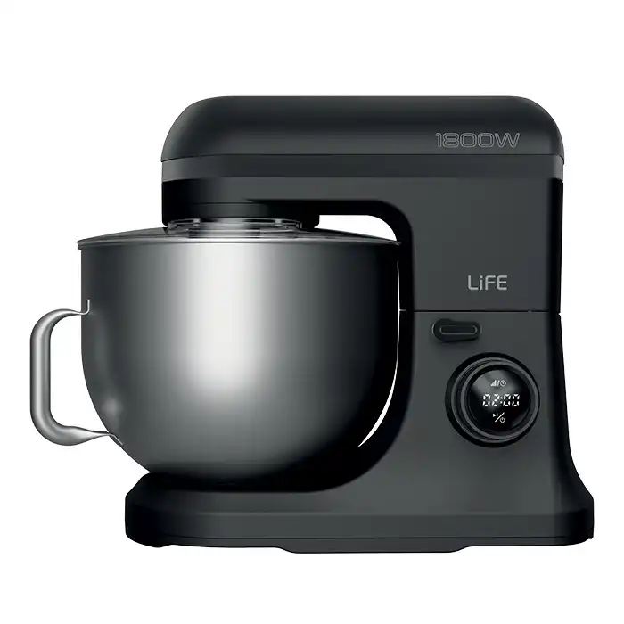 LiFE BOSS Flat Black Series Κουζινομηχανή με inox κάδο μίξης 12L, 1800W